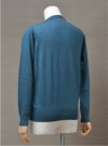 【Men's】EXTRA FINE MERINO WOOL V CARDIGAN / ink blue（メンズ エクストラファインメリノウール　Vカーディガン / インクブルー）