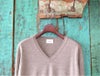 【Men's】EXTRA FINE MERINO WOOL V PULLOVER / taupe（メンズ エクストラファインメリノウール　Vプルオーバー / トープ）