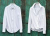 綿１００％　カットソー 2ウェイブラウス／ホワイト [encolorage] Cotton 100% Cut&Sewn 2WAY Blouse / White