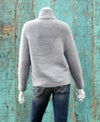 ゼニアバルファ社キャッシュウール＿ホールガーメントオフタートルセーター／　ライトグレー