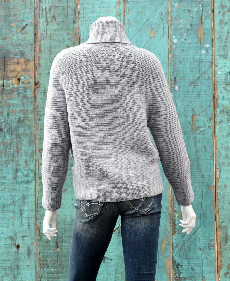 ゼニアバルファ社キャッシュウール＿ホールガーメントオフタートルセーター／　ライトグレー