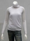 ゼニアバルファ社ミレニアム＿ボトルネックセーター／ライトグレイ