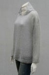 モヘア混ニットパーカー／グレー